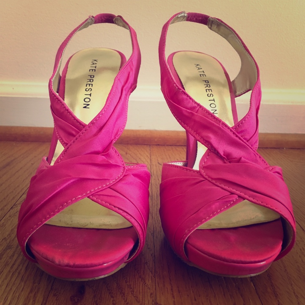 Kate Preston hot pink heels